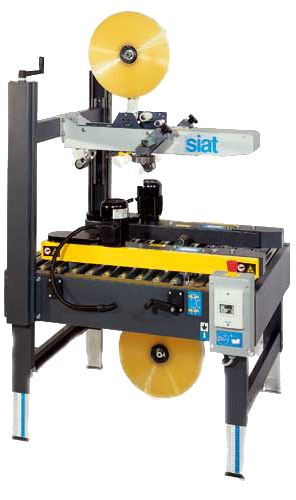 SIAT S8 Semi-Automatic Case Sealing Machine, Side Belt Driven